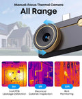Pro Grade Thermal Imaging Camera For iOS And Android With 512x384 Resolution 35 mK NETD 8mm Macro Vision Infrared Imager