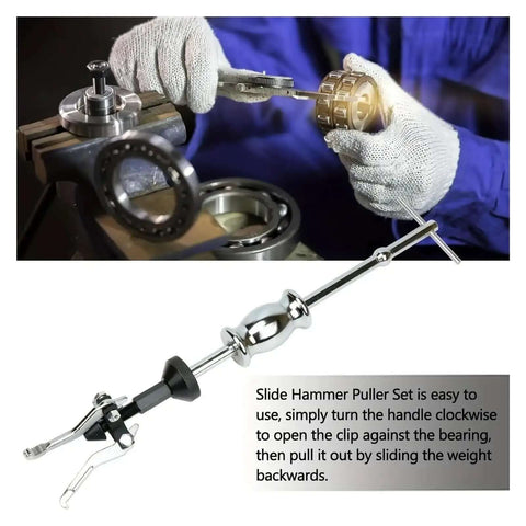 Get This Awesome 5Pc Sliding Hammer Gear And Bearing Puller Set For Your Ride With Durable Internal External Disassembly Tools To Fix Your Family Vessel And Handle Minor Breakdowns Without Stress, steel puller tool in use