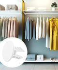 10 Piece Plastic Closet Rod End Caps Set For Standard 1 To 1.5 Inch Rods Sealing Plugs And End Brackets White Wear Resistant Durable Plastic For Easy Wardrobe Finishing, white plastic cap in closet