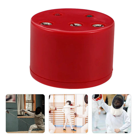 Red Fencing Gear Tester Box For Foil And Epee Training And Gear Repair With Beeping Sensor And Essential Diagnostic Tool