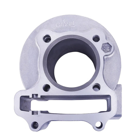Front view of ATMT1-008 Performance Beefed Up Big Bore Cylinder Kit for GY6 80cc 47mm 139QMB ATV Scooter Moped Go Kart.