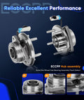 Front wheel hub bearing assembly with ABS, 5 lug fits Chevy Captiva Sport 2012 Equinox 2007-2009 Pontiac Torrent 2007-2009