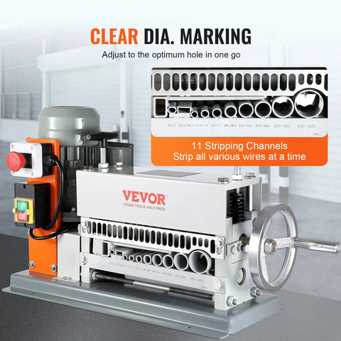 Beast Mode Automatic Electric Wire Stripping Machine With 370W Motor, highlighting 11 channels for wire stripping