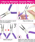Guide on maintaining pliers from All In One Jewelry Repair Kit With 1520 Silver Jump Rings And 3 Pcs Pliers For Earrings Necklaces Rings And Bracelets Plus Tweezers And Jump Ring Opener For Quick Repairs And DIY Custom Jewelry Making.