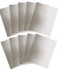 Ten pack of mica sheets for microwave ovens, 5.9 x 4.7 inches, heat insulation plate, kitchen essentials.