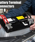 Heavy Duty Battery Terminal Connectors Kit With Copper Lugs Three Eighths Inch Heat Shrink Tubing Anti Corrosion Washers