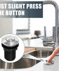 2026 Upgraded Sink Top Push Button Air Switch With Air Hose Replacement For Garbage Disposal Wet Hands Safe Waterproof