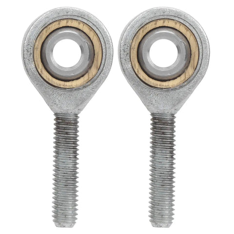 Beefy Galvanized Joint Bearing For Mechanical Linkage, Male Rod End With Left Thread, SAL6T K, 6mm Bore, Self Lubricating, Heavy Duty 4.4kN Dynamic Load And Solid Static Load For Repair Tasks, front view