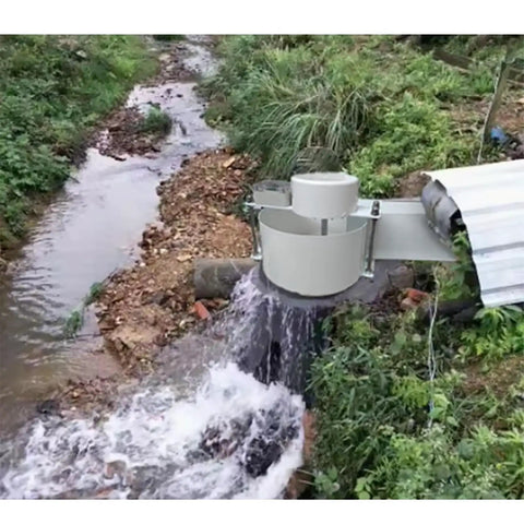 150W Micro Hydro Generator For Off Grid Power, 12V/24V DC Portable Water Turbine for Small Streams, Low Head Axial Flow setup