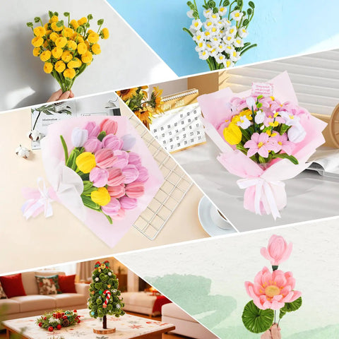 Pipe Cleaners Craft Kit With 600 Pieces In 6 Vibrant Colors Chenille Stems shown in DIY flower and craft projects