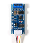 Top view of Two Pack TTL To RS485 Converter Module For 3V3 Or 5V Systems With RXD And TXD Indicators, Serial Port Level Shifter, blue board.