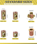Various Heavy Duty Assorted M6 Barrel Nuts With Zinc Plated Tee Nuts For Wood Furniture Assembly sizes displayed.