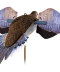 PowerFlight Dove Replacement Wings Set for Dove Decoys shown fully assembled, demonstrating realistic flight positioning.