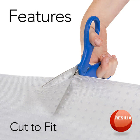 Cutting Industrial Deep Pile Carpet Runner With Crosshatch Pattern Non Slip Protector Mat Waterproof Clear Vinyl