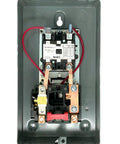 Heavy Duty Single Phase Air Compressor Magnetic Starter 7.5HP 208-240V Overload Protected Motor Control Starter Replacement For 2475N7.5 Fits Industrial Air Compressors. Wall-mounted starter with wiring and terminals.
