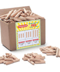 Five Sixteenths Inch Wood Dowel Pins Set With 225 Pieces Kiln Dried Hardwood Fluted Beveled Dowels for Woodworking in open box