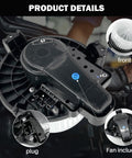 Durable Drop In Ready AC Heater Blower Motor Fan Assembly For Toyota Corolla And Prius detailing motor and plug features.