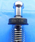 Pro Shop Grade Cat50 Mas1 Coolant Through Knuckle Pull Stud With 45 Degree Taper And Inch Eight Threads, top view showing detail.
