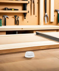 Non Slip Silicone Furniture Pads 20 Pc Set For Chair Legs And Tables, grippy round pad on wood surface in workshop