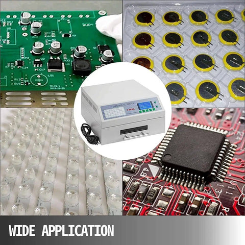 Pro Grade Reflow Oven With Infrared Heater And Hot Air Circulation For PCB SMT SMD BGA Rework Auto Welding Station T962 220V