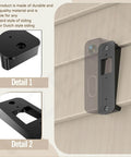 Vinyl Siding Mount Bracket For Video Doorbell Fits 4 Inch Vinyl Siding Hardie Board And Aluminum Black Finish Includes Screws