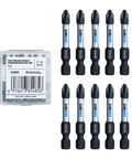 Toolant 2-inch PH2 Phillips screwdriver bit set, magnetic anti-slip, 10-pack in clear case
