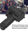 Mean Streak Half Inch Pneumatic Air Impact Wrench Packing Serious Heavy Duty Torque With Lightweight Ergonomic Feel And Smooth Variable Trigger For Grease Monkeys And Pro Garage Work close-up of the tool's handle and trigger.