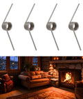 Beefy Torsion Springs Set For Fireplaces With Sliding Doors, 4 Pack, 304 Stainless Steel, 2mm wire on living room background