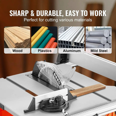 10 Inch Electric Table Saw Rips Wood And Plastics Like Butter With Powerful Motor Dust Port And 25 Inch Rip Capacity Perfect For DIY Woodworking Projects That Need Clean Precise Cuts Every Time