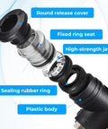 Three Pack One Quarter Inch Push To Connect Ball Valve Fittings For Pneumatic Air Lines No Fuss Quick Connects Durable
