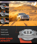 2X Front Or Rear Wheel Bearing And Hub Assembly Kit for Audi A4 A4 Quattro A6 A6 Quattro, showing high-load capacity