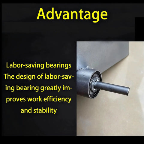 Close-up of labor-saving bearing on Portable Mortar Grout Gun With 9 Nozzles For Cement Caulking And Pointing Electric Design Caulk Gun