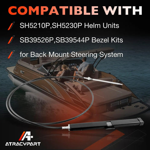 Single Rack And Pinion Mechanical Steering Cable For Boats 17 Ft with helm and bezel systems in boating scene