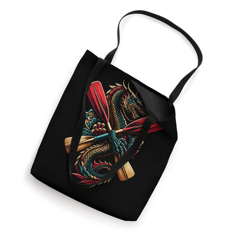 Dragon Boat Racing Tote Bag For Festival And Race Day Fans With Dope Dragon Boat Artwork Durable Tote Bag For Water Sports And Everyday Use