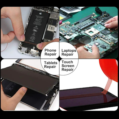2mm and 3mm by 25M LCD Touch Screen Repair Tape for Phones Tablets Laptops and Cameras, clear adhesive used in repairs