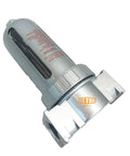 1/2 Inch NPT Mid Flow In Line Air Filter Desiccant Dryer Moisture Separator With Poly Bowl And Visible Sight Glass, 105 CFM For Clean Dry Compressed Air In Your Shop