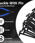 Heavy Duty Nylon Cable Tie Buckle Kit With Flush Cutter Double Sided Self Lock 100 Pcs Universal Zip Ties and flush cutter