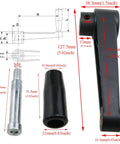 12mm Hole Diameter Folding Nylon Crank Handle With Revolving Handwheel For Industrial Machines diagram and parts