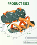Adjustable Lawn Aerator Shoes With Heavy Duty Spikes For Grass And Garden Secure Hook Loop Straps For Comfortable Fit Easy