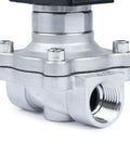 Heavy Duty Stainless Steel Solenoid Valve 110V AC Normally Open With Viton Seal Half Inch Size Built To Last For Diesel Natural Gas Air