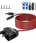 Cable Entry Gland Kit With 10Ft 10AWG Solar Extension Cable And MC4 Connectors for RV Boat Camper Van Garage installation