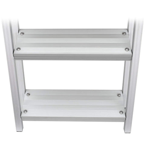 76-Inch 3-Step Marine Boarding Ladder, Heavy-Duty Aluminum, Saltwater And Freshwater Resistant, 300 Lb Capacity, Rugged Dockside Boat Access Ladder For Easy Water Exit, front view