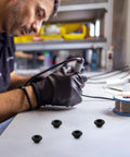 60 Piece Black Rubber Grommet Kit Single Sided Cable Hole Covers Plugs For Cabinets And Boxes Outdoor Use Multipurpose Weatherproof Wire Grommets For Holes No Fuss Easy Install black rubber grommets on workbench