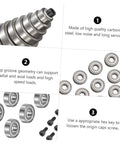 Top Mounted Router Bit Bearing Replacement Kit For Woodworking, Pro Grade Precision Milling with bearings and screws