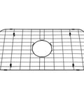 Black Stainless Steel Sink Grid For Kitchen Sinks 24 15/16 By 13 1/8 Inch Pro Grade Bottom Protector And Grate, Corrosion Resistant Center Hole Design