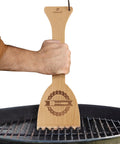 Beef Up Your Grill Game With This Beech Wood BBQ Grill Scraper Fits Traeger And Most Grills, No Metal Bristles, cleaning grate