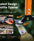 Ultra Lightweight 12 Inch Camping Hammer Multitool With Three In One Design for bottle opening and crown caps