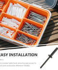 Box of screws and a rivet from Beefy Heavy Duty Aluminum Pop Rivets Kit 20 Pcs Black Metal Blind Rivets