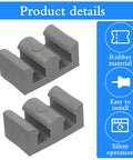 Four Piece Silicone Shower Door Stopper Set With Framed Sliding Bumpers For Anti Collision Protection Of Glass Shower Doors Suitable For All Shower Glass Types Clear Grey Finish Includes Four Screws