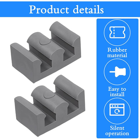 Four Piece Silicone Shower Door Stopper Set With Framed Sliding Bumpers For Anti Collision Protection Of Glass Shower Doors Suitable For All Shower Glass Types Clear Grey Finish Includes Four Screws